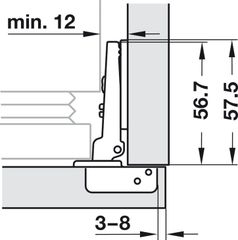M510 Kuehlscr.chr.48/6 scr. n. damp Hafele 329.36.601 ảnh 3