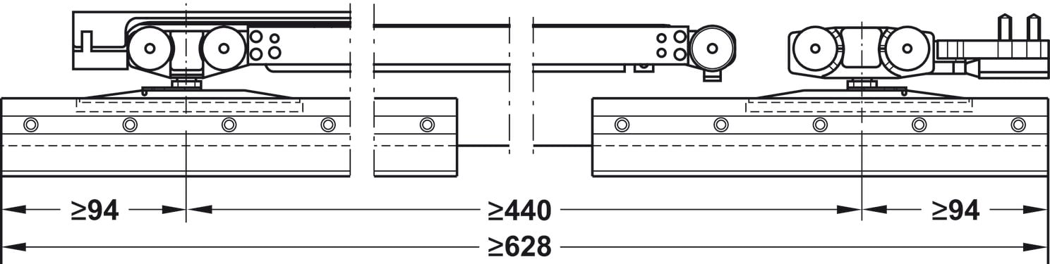 Phụ Kiện Cửa Trượt Kính Slido Classic 120L Hafele 941.25.150 - Vì sao nên dùng phụ kiện cửa trượt Häfele Phụ Kiện Cửa Trượt Kính Slido Classic 120L Hafele 941.25.150 - Vì sao nên dùng phụ kiện cửa trượt Häfele