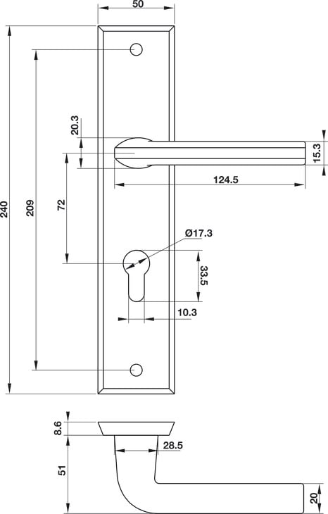 Tay Nắm Gạt Đế Dài C/C 72mm Hafele 903.98.465 - Vì sao tay nắm cửa quan trọng hơn bạn nghĩ