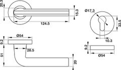Tay Nắm Gạt Có Nắp Che Cửa Phòng Hafele 903.99.977 ảnh 3