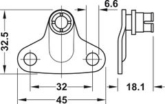 Bas MAXI gắn tủ 37mm Hafele 373.69.906 ảnh 3