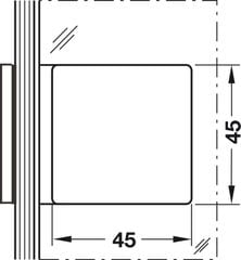 Kẹp Kính 90° Phòng Tắm Kính Hafele 981.00.552 ảnh 2