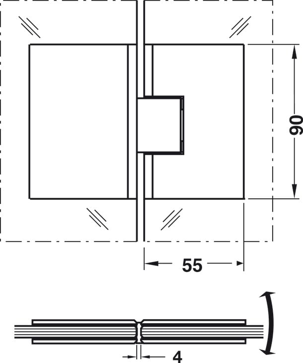 Bản Lề Kính-Kính 180º Hafele 981.00.512 - Ứng dụng của bản lề Kính-Kính 180º Hafele 981.00.512 trong nội thất Bản Lề Kính-Kính 180º Hafele 981.00.512 - Ứng dụng của bản lề Kính-Kính 180º Hafele 981.00.512 trong nội thất