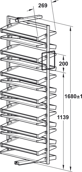 Bộ kệ kéo để giày 14 kệ= Hafele 806.22.401 - Giữ bộ kệ kéo để giày 14 kệ= Häfele 806.22.401 luôn sạch đẹp Bộ kệ kéo để giày 14 kệ= Hafele 806.22.401 - Giữ bộ kệ kéo để giày 14 kệ= Häfele 806.22.401 luôn sạch đẹp
