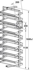 Bộ kệ kéo để giày 14 kệ= Hafele 806.22.401 ảnh 4