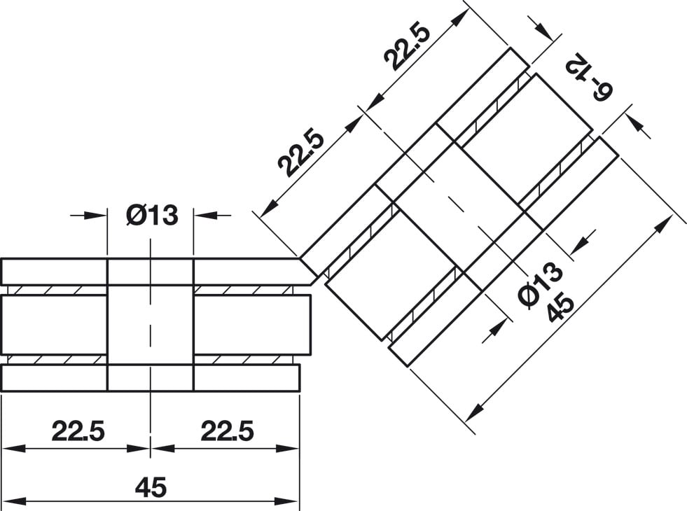 Kẹp Kính - Kính 135° Hafele 981.00.572 - Chất liệu quyết định độ bền của bản lề Kẹp Kính - Kính 135° Hafele 981.00.572 - Chất liệu quyết định độ bền của bản lề