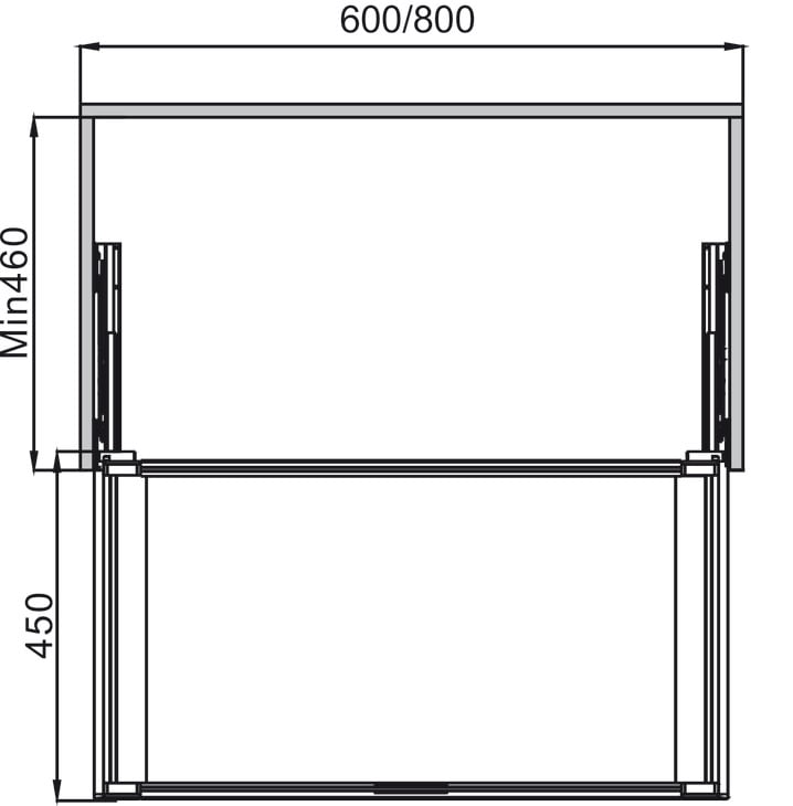 Rổ Kéo Bằng Kính 600mm Hafele 807.95.171 - Phụ kiện lưu trữ cho từng vị trí trong nhà Rổ Kéo Bằng Kính 600mm Hafele 807.95.171 - Phụ kiện lưu trữ cho từng vị trí trong nhà