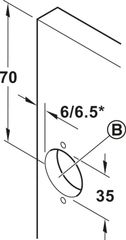 Bộ của lùa pivot DOOR 600mm Hafele 408.07.609 ảnh 4