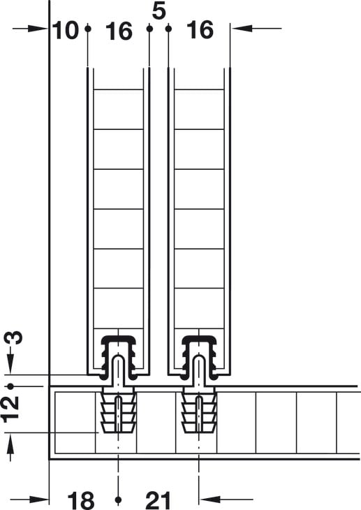 Ray trượt F-Line11 12A 2m Hafele 404.71.801 - Mẹo chăm sóc ray để ngăn kéo luôn êm Ray trượt F-Line11 12A 2m Hafele 404.71.801 - Mẹo chăm sóc ray để ngăn kéo luôn êm