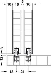 Ray trượt F-Line11 12A 2m Hafele 404.71.801 ảnh 4