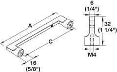 Tay Nắm Tủ 176mm Hafele 106.61.224 ảnh 5