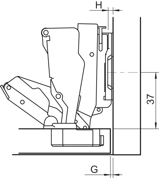 Bản Lề Lọt Lòng Metalla SM 165º Hafele 315.02.752 - Mua bản lề lọt lòng Metalla SM 165º Hafele 315.02.752 chính hãng ở đâu?