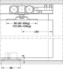 Phụ Kiện Cửa Trượt Slido Classic 120P Hafele 941.25.131 ảnh 6