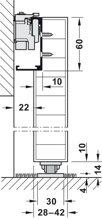 Phụ Kiện Cửa Trượt Slido Design 80-M Hafele 940.59.009 – ảnh 6