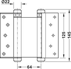 Bản Lề Bật 2 Chiều 5'' Hafele 927.97.060 ảnh 3