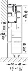 Ray Dưới Cho Sàn Mềm 2200mm Hafele 940.59.802 ảnh 2