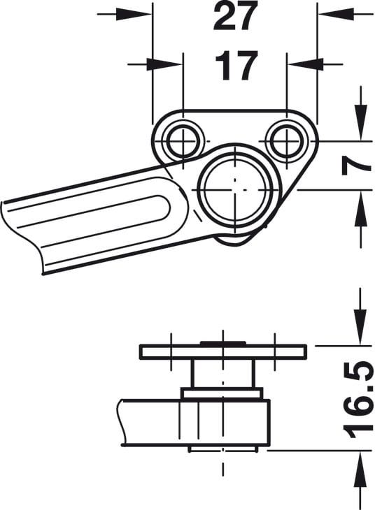 Tay Nâng Flap H1.5 Loại C Phải Hafele 493.05.354 - Lắp tay nâng Free Flap loại C 493.05.354 cho tủ treo Tay Nâng Flap H1.5 Loại C Phải Hafele 493.05.354 - Lắp tay nâng Free Flap loại C 493.05.354 cho tủ treo