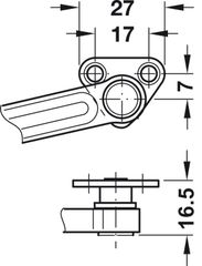 Tay Nâng Flap H1.5 Loại A Trái Hafele 493.05.341 ảnh 4