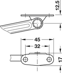 Tay Nâng Flap H1.5 Loại D Trái Hafele 493.05.357 ảnh 5