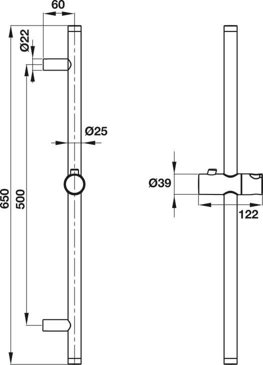 Thanh Trượt 650R Cho Sen Tay Hafele 485.60.614 - Thanh trượt 650R Hafele 485.60.614 có gì khác biệt? Thanh Trượt 650R Cho Sen Tay Hafele 485.60.614 - Thanh trượt 650R Hafele 485.60.614 có gì khác biệt?