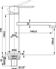 Vòi Lạnh Vigor 100 Hafele 495.61.138 ảnh 3