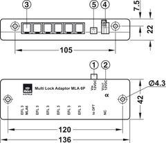 Bộ CHIA khóa, MLA 6 Hafele 237.59.032 ảnh 3