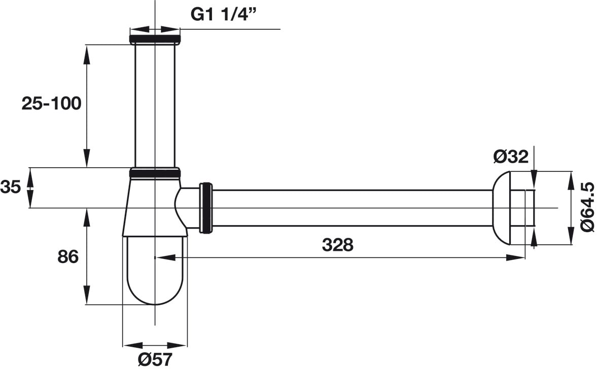 Bẫy Nước P-Trap Hafele 495.61.242 - Bên trong vòi, bộ trộn và phụ kiện xả lavabo Bẫy Nước P-Trap Hafele 495.61.242 - Bên trong vòi, bộ trộn và phụ kiện xả lavabo