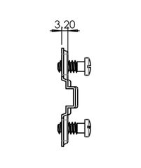 Đế Bản Lề Tủ Metalla SM 4 Lỗ Bắt Vít Hafele 334.90.006 ảnh 5