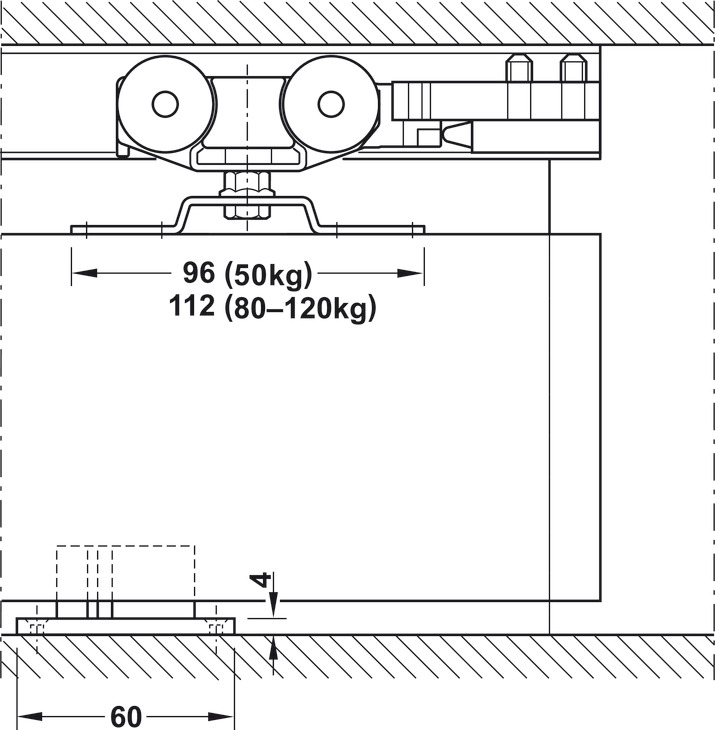 Phụ Kiện Cửa Trượt Slido Classic 120P Hafele 941.02.039 – ảnh 6
