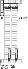 Phụ Kiện Cửa Trượt Tủ Slido Classic 50 IF Hafele 401.30.005 ảnh 2