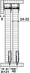 Phụ Kiện Cửa Trượt Tủ Slido Classic 50 IF Hafele 401.30.002 ảnh 2