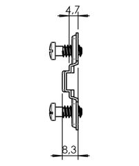 Đế Bản Lề Tủ Metalla SM 4 Lỗ Bắt Vít Hafele 334.90.006 ảnh 6