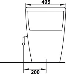 Bồn Cầu 1 Khối Iconic Hafele 588.79.401 ảnh 3