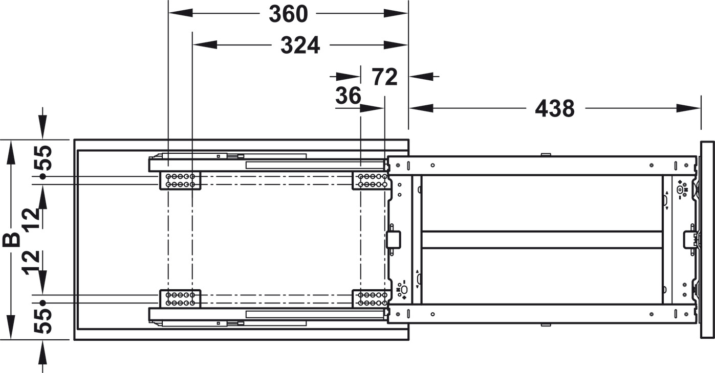 Bộ Rổ Kéo Dipensa Junior III 300mm Hafele 545.11.762 - Phụ kiện lưu trữ cho từng vị trí trong nhà Bộ Rổ Kéo Dipensa Junior III 300mm Hafele 545.11.762 - Phụ kiện lưu trữ cho từng vị trí trong nhà