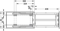Bộ Rổ Kéo Dipensa Junior III 300mm Hafele 545.11.762 ảnh 3