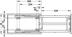 Bộ Rổ Kéo 400mm Dipensa Junior III Hafele 545.11.373 ảnh 3