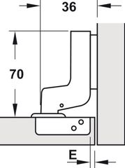 Bản Lề Lọt Lòng Metalla SM Giảm Chấn 95º Hafele 315.08.852