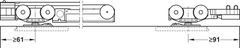 Phụ Kiện Cửa Trượt Classic 120-O Hafele 941.02.047 ảnh 2