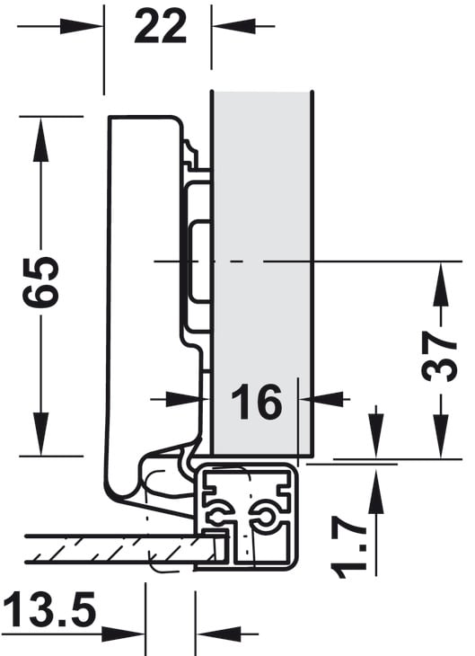 Bản Lề Trùm Ngoài Metalla SM 110º Cho Khung Nhôm Hafele 315.26.700 - Công năng thực tế của bản lề Häfele