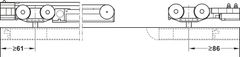 Phụ Kiện Cửa Trượt Slido Classic 120-I Hafele 941.25.045 ảnh 4