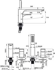 Bộ Trộn Bồn Tắm 4 Lỗ Regal Hafele 495.61.126 ảnh 2