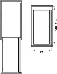Bộ Rổ Kéo Comfort II 400mm Trái Hafele 545.53.969 ảnh 3