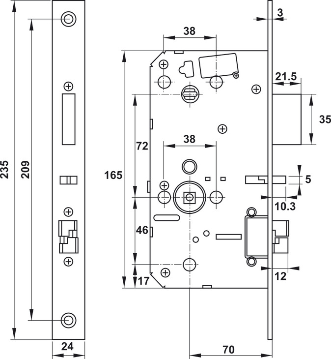 Khóa Điện Tử PP9000 Hafele 912.05.691 - Khóa điện tử Häfele trong nhà ở và công trình