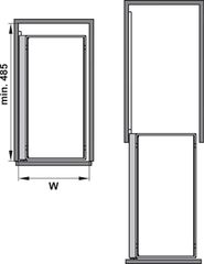 Bộ Rổ Kéo Comfort II 400mm Trái Hafele 545.53.765 ảnh 2
