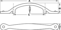 Tay Nắm Cổ Điển 117mm Hafele 122.07.131 ảnh 2