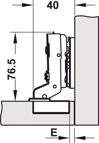 Bản Lề Lọt Lòng Metalla SM 98º Hafele 334.05.003