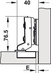 Bản Lề Lọt Lòng Metalla SM 98º Hafele 334.05.003
