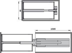 Tủ Đồ Khô 400mm Dispensa 90º Hafele 546.54.633 ảnh 2