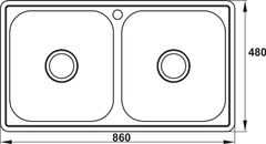 Bộ Xả Cho Chậu 2 Hộc Hafele 567.25.875 ảnh 2