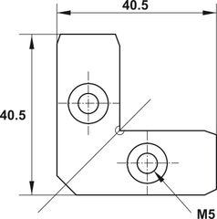 Bas Nối Góc Hafele 260.26.998 ảnh 1